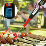 Grille Perfect GP01 Digital Meat Thermometer Fork for Grilling and Barbecue Instant Read Electronic Probes with Ready Alarm BBQ Temp for Grilled Food